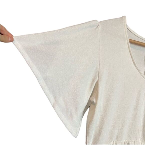 3 for $30! Alya short sleeve towel like material blouse - Picture 10 of 12